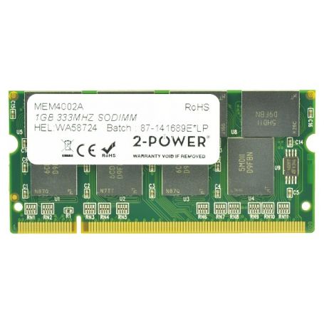 Memory soDIMM 2-Power - 1GB PC2700 333MHz SODIMM 2P-31P9834