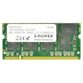 Memory soDIMM 2-Power - 1GB PC2700 333MHz SODIMM 2P-A0743508