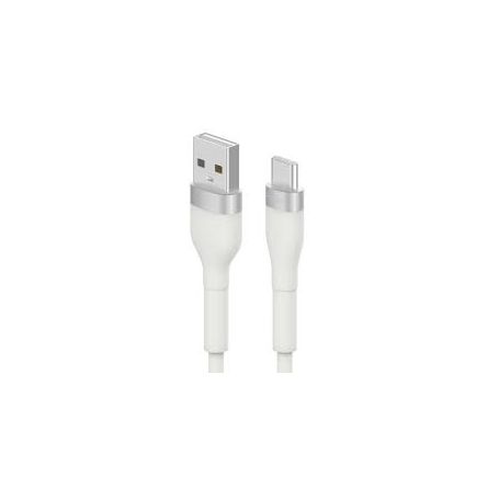 USB-A to USB-C Cable 2M White