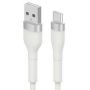 USB-A to USB-C Cable 2M White