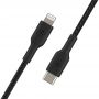 Lightning to USB-C Cable Braid 2M Black