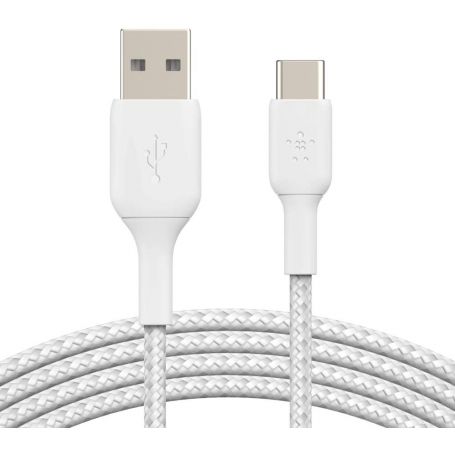 Belkin CHARGE USB-C LTG Braided Sil 1M W