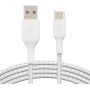 Belkin CHARGE USB-C LTG Braided Sil 1M W