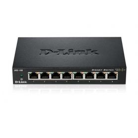 D-link 8-port 10/100/1000Mbps Gigabit Switch - Metal Housing - DGS-108/E