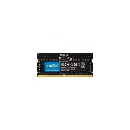 Crucial - DDR5 - módulo - 8 GB - SO DIMM 262-pinos - 4800 MHz / PC5-38400 - CL40 - 1.1 V - unbuffered - sem ECC