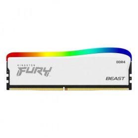 Kingston ValueRAM 8GB 3200MT/s DDR4 CL16 DIMM FURY Beast White RGB SE - KF432C16BWA/8