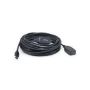 Equip USB 3.0 Active Extension Cable, 10.0m - Black - 133347