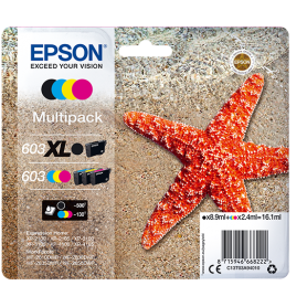 Epson MULTIPACK de 4 cores 603 XL Black/STD. CMY - C13T03A94020