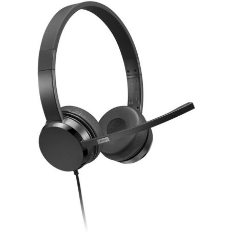 Lenovo USB-A Wired Stereo On-Ear Headset (with Control Box) - 4XD1K18260