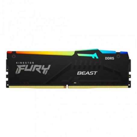 Kingston ValueRAM 8GB 5200MT/S DDR5 CL40 DIMM FURY BEAST RGB - KF552C40BBA-8