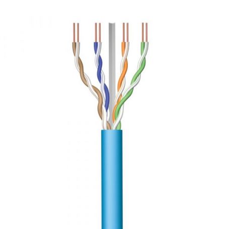 EWENT Cabo de Rede Cat 6A U/UTP AWG23/1 CU 30mt. CPR Eca Calss SOLID, Jacket LSZH blue - IM1221