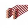 CAT 6 S-FTP patch cable, Cu, LSZH AWG 27/7, length 5 m, 10 pieces, color red