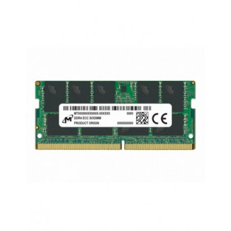 Micron - DDR4 - módulo - 16 GB - SO DIMM 260-pinos - 3200 MHz / PC4-25600 - CL22 - 1.2 V - unbuffered - ECC