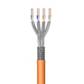 EWENT Cabo de Rede Cat 7 S/FTP AWG23/1 CU 30mt. CPR Eca Calss SOLID, Jacket LSZH Orange - IM1225