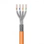 EWENT Cabo de Rede Cat 7 S/FTP AWG23/1 CU 30mt. CPR Eca Calss SOLID, Jacket LSZH Orange - IM1225