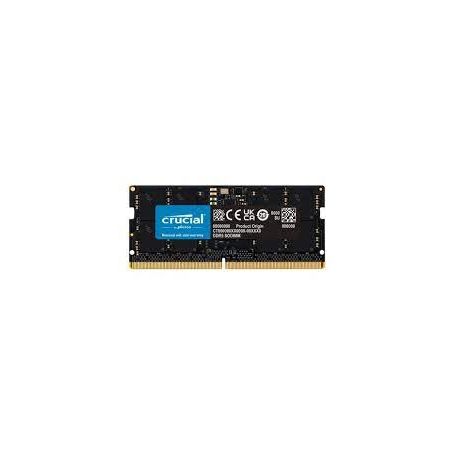 Crucial - DDR5 - módulo - 16 GB - SO DIMM 262-pinos - 4800 MHz / PC5-38400 - CL40 - 1.1 V - unbuffered - sem ECC