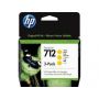 HP 712 3-Pack 29-ml Yellow DesignJet Ink Cartridge - 3ED79A