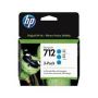 HP 712 3-Pack 29-ml Cyan DesignJet Ink Cartridge - 3ED77A