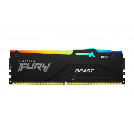 Kingston ValueRAM 16GB 5600MT/s DDR5 CL40 DIMM FURY Beast White RGB XMP - KF556C40BWA-16