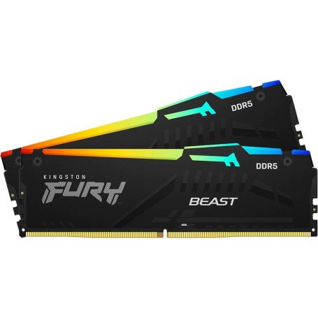 Kingston ValueRAM 16GB 5600MT/s DDR5 CL36 DIMM (Kit of 2) FURY Beast RGB EXPO - KF556C36BBEAK2-16