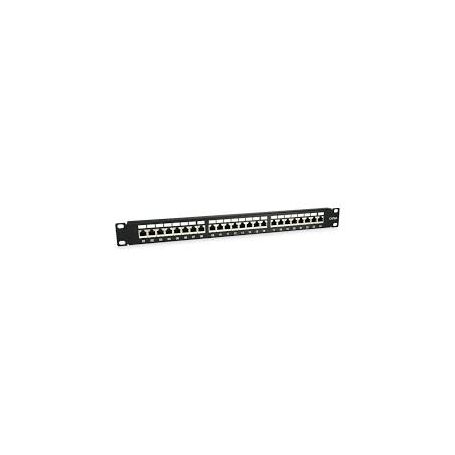 Equip Cat.6A Patch Panel 24-Port 19 Inch 1U black - 326625